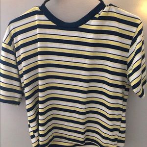 Top Shop striped crop top size 6 (stretchy!)